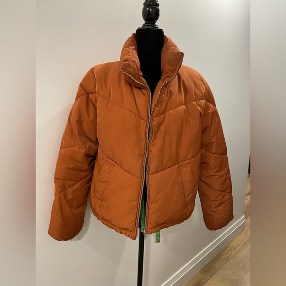 Orange Puffer Coat! - Picture 5 of 5
